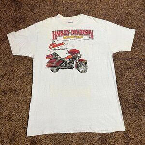 Vintage 1986 Harley Davidson Motorcycles T-Shirt Single Stitch Size XL